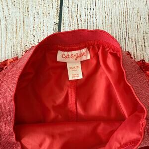 NWOT - Cat & Jack - Girls XS - Red Sequin Skirt
